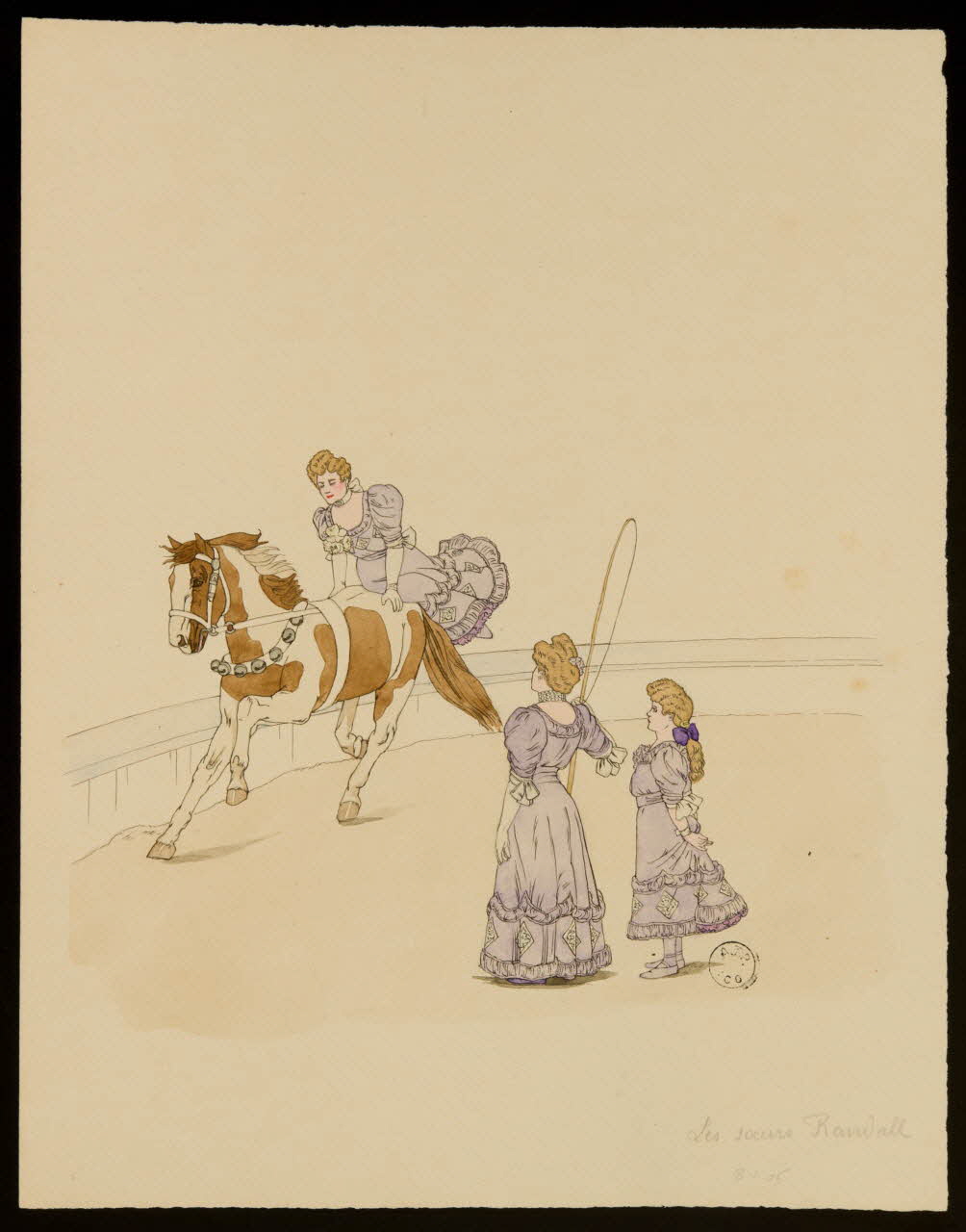 partie d'un ensemble de dessins Les soeurs Randall 1968.102.2559.3 Photo Mucem