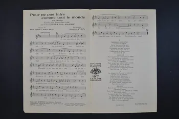 Max Blot ; Max Eddy ; Maurice Yvain ; Geneviève Vix ; Salabert chanson petit format 1932 1965.152.63 Photo Mucem