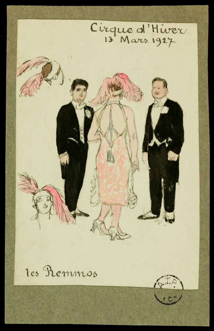 partie d'un ensemble de dessins Les Remmos 1968.102.2574 Photo Mucem