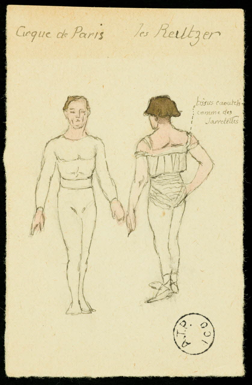 partie d'un ensemble de dessins les Reutzer 1968.102.2579 Photo Mucem