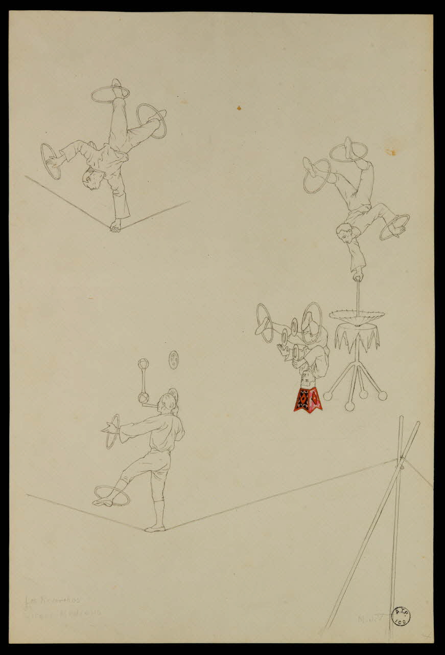 partie d'un ensemble de dessins Les Reverrhos 1968.102.2580 Photo Mucem