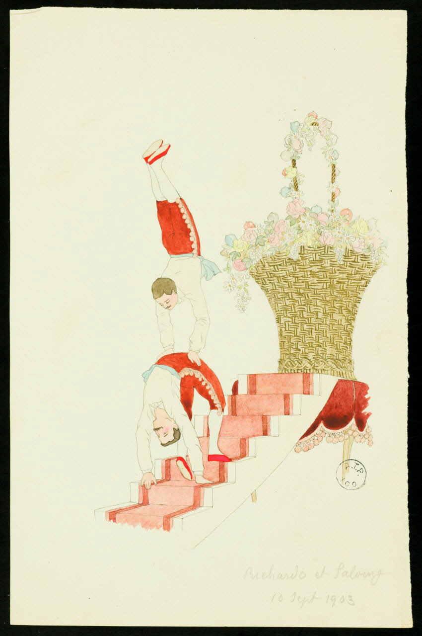 partie d'un ensemble de dessins Richardo et Salving 1968.102.2585.2 Photo Mucem