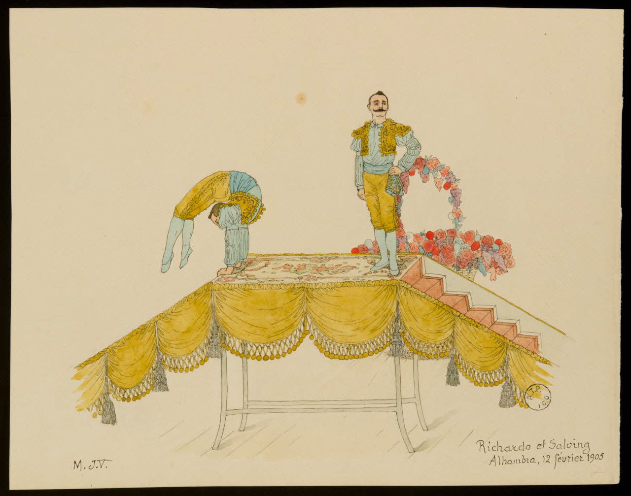 partie d'un ensemble de dessins Richardo et Salving 1968.102.2585.3 Photo Mucem