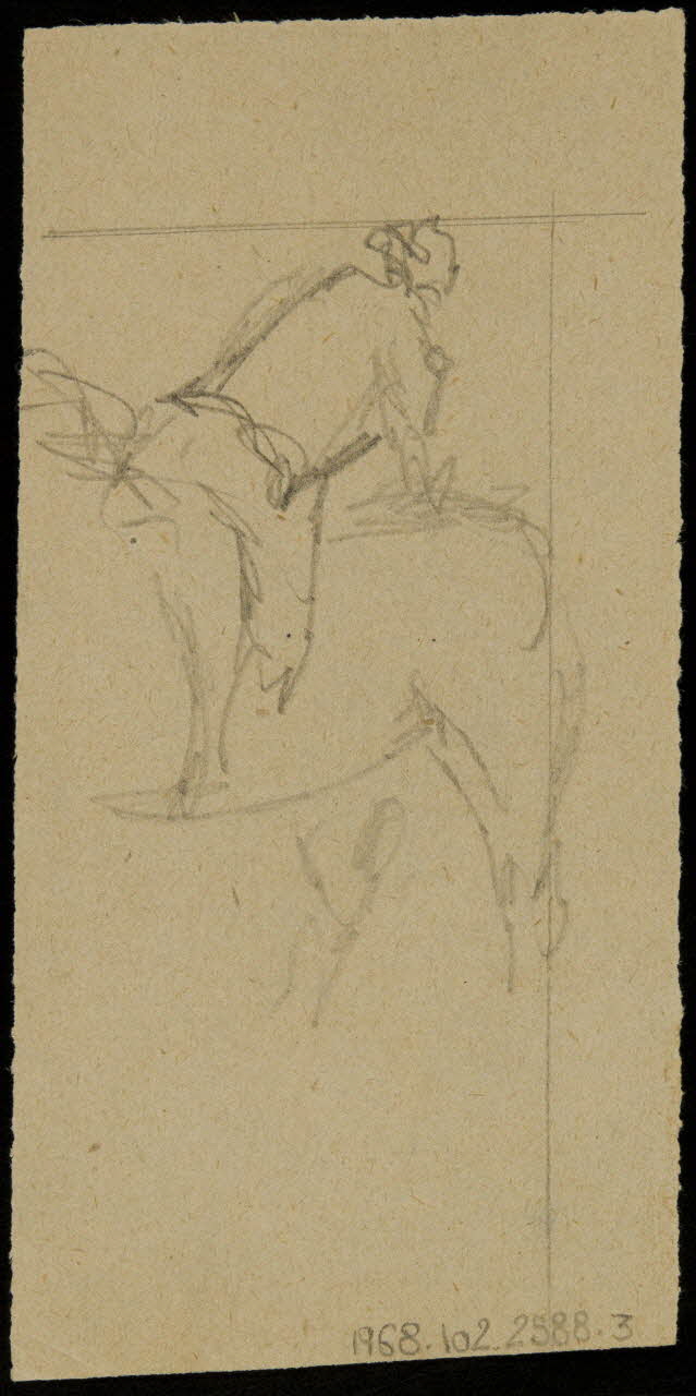 partie d'un ensemble de dessins Ebauche de dessin 1968.102.2588.3 Photo Mucem