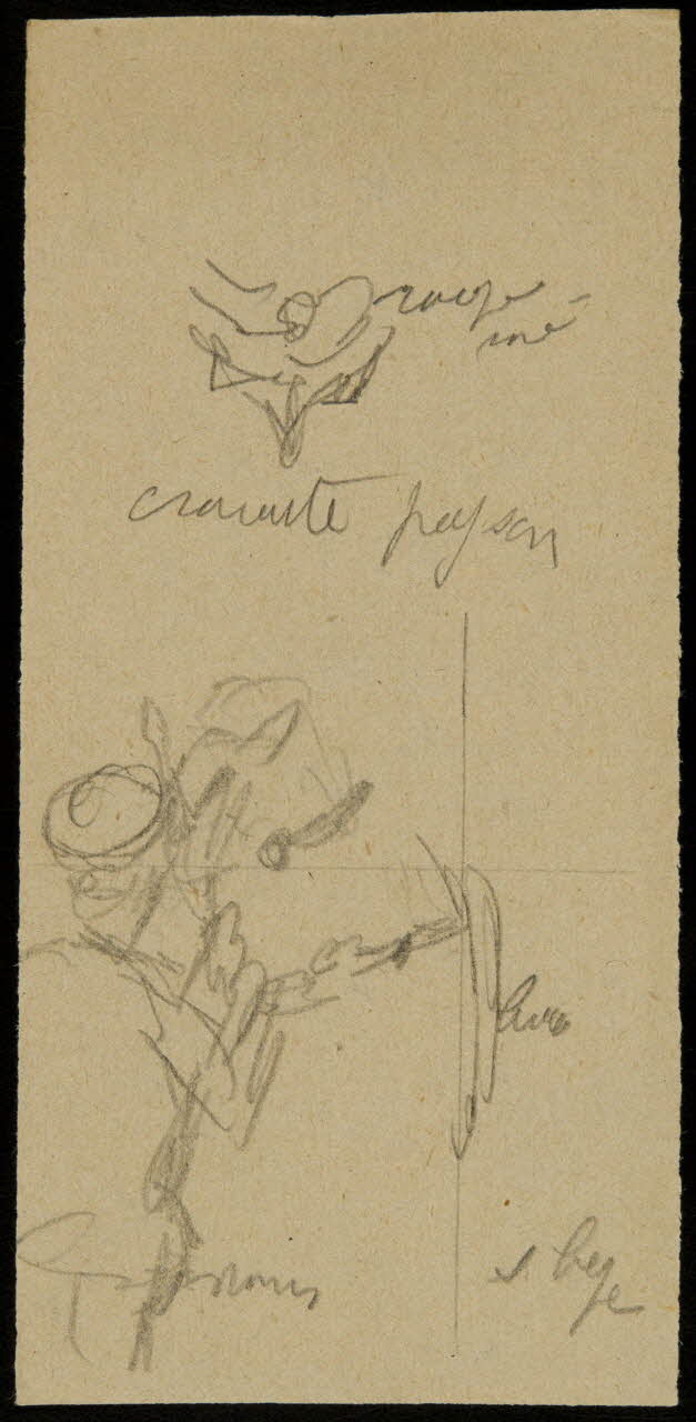 partie d'un ensemble de dessins Ebauche de dessins 1968.102.2588.4 Photo Mucem