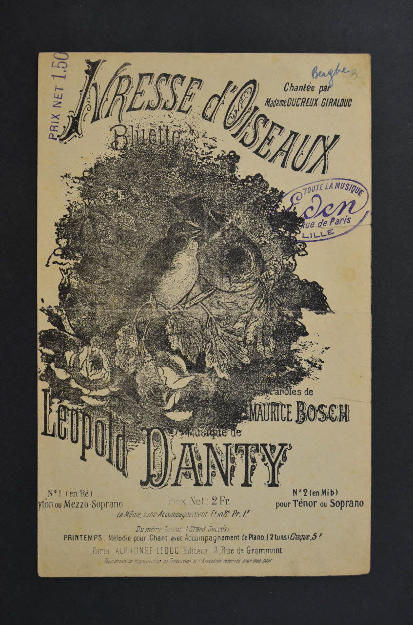 chanson petit format 1966.156.49 Photo Mucem