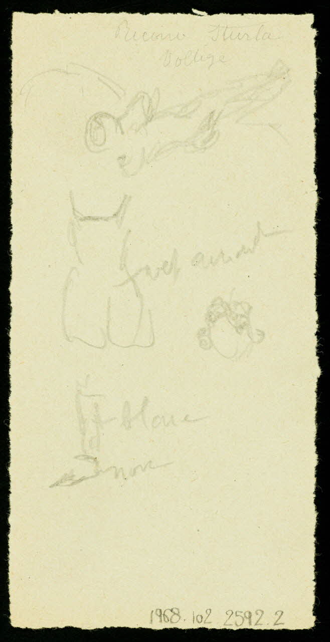 partie d'un ensemble de dessins Ricono Sturla  Voltige 1968.102.2592.2 Photo Mucem