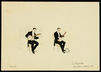 partie d'un ensemble de dessins Les Rigoletto 1968.102.2602.3 Photo Mucem