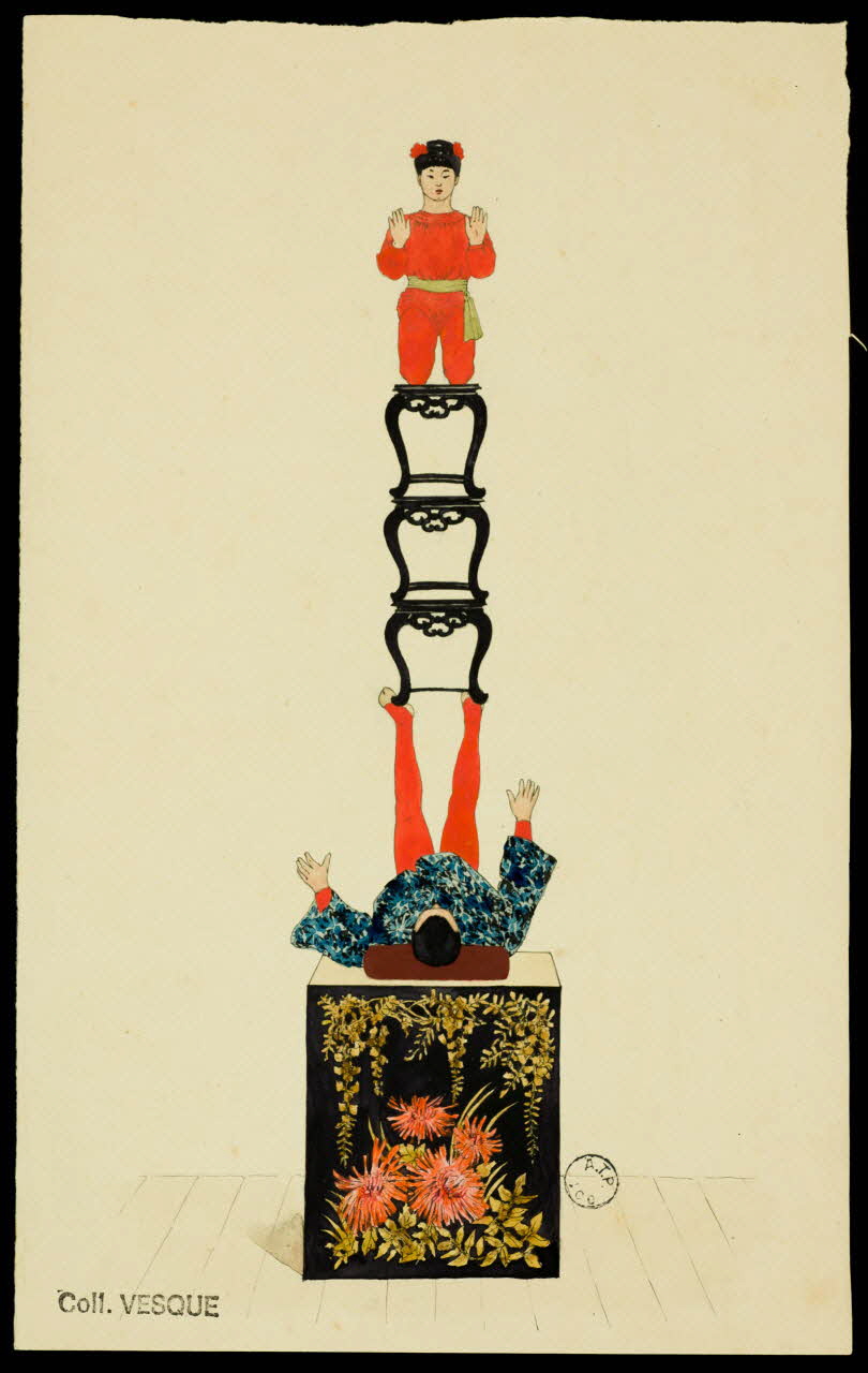 partie d'un ensemble de dessins Les Riogoku 1968.102.2605.1 Photo Mucem