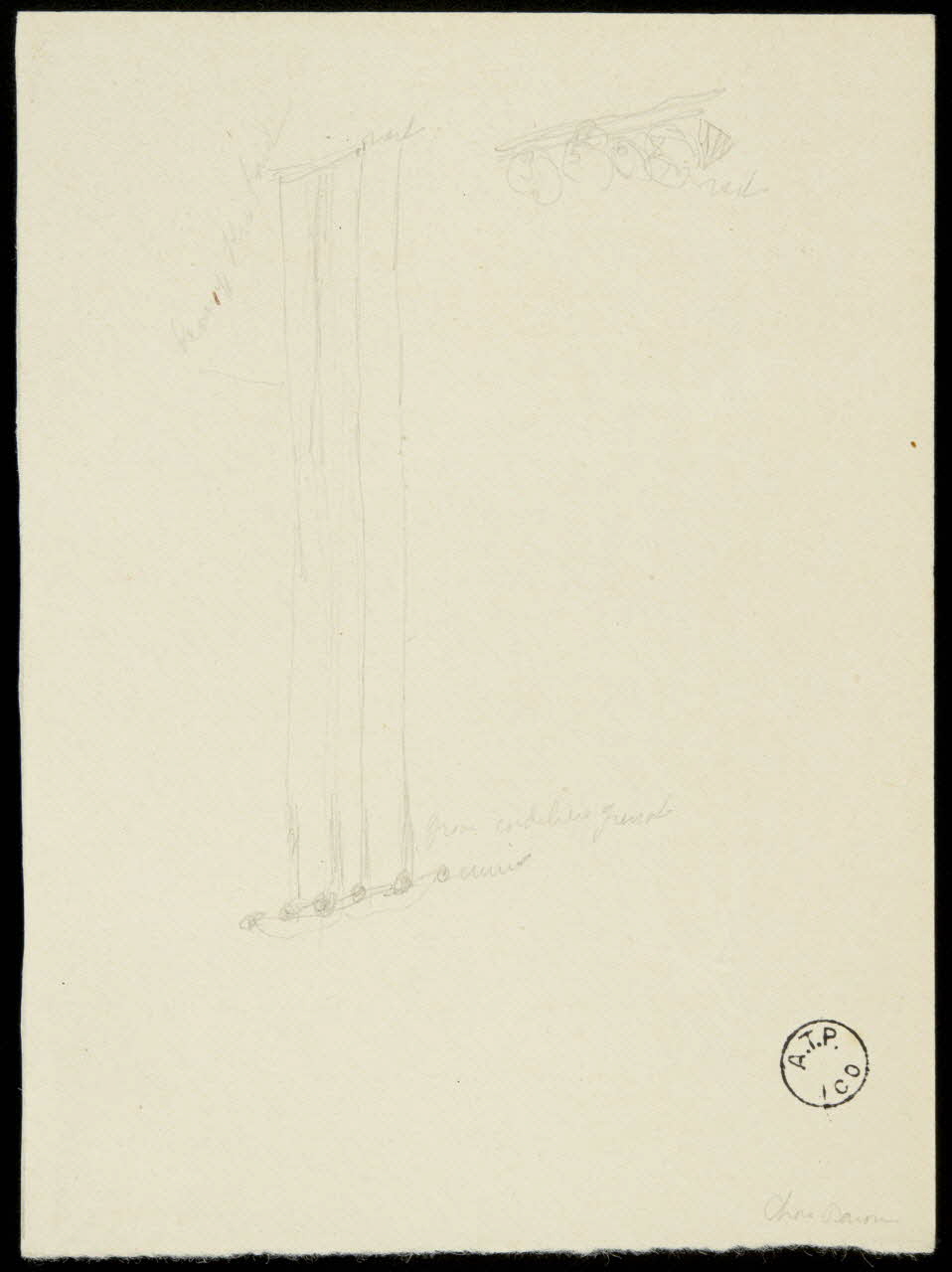 partie d'un ensemble de dessins Rizarelli 1968.102.2608.3 Photo Mucem