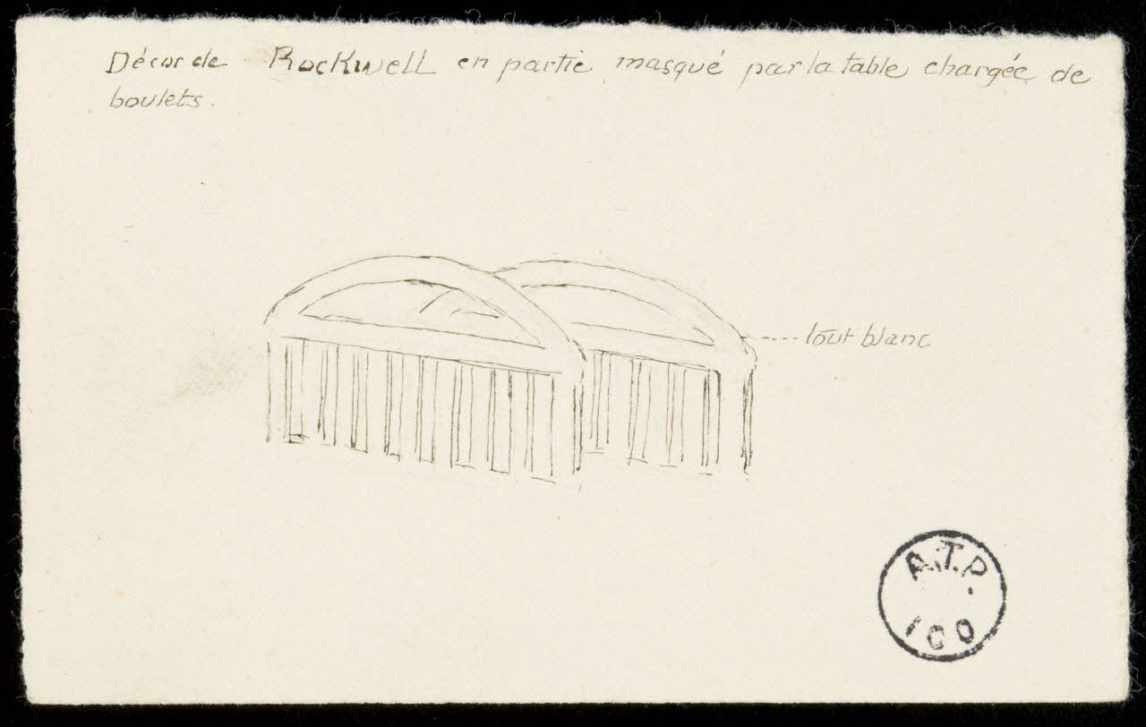 partie d'un ensemble de dessins Décor de Rockwell 1968.102.2611.5 Photo Mucem