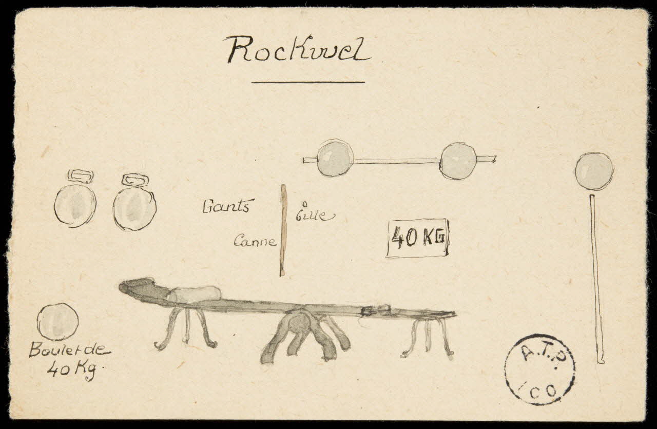 partie d'un ensemble de dessins Rockwel 1968.102.2611.6 Photo Mucem
