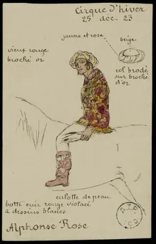 partie d'un ensemble de dessins Alphonse Rose 1968.102.2620.1 Photo Mucem