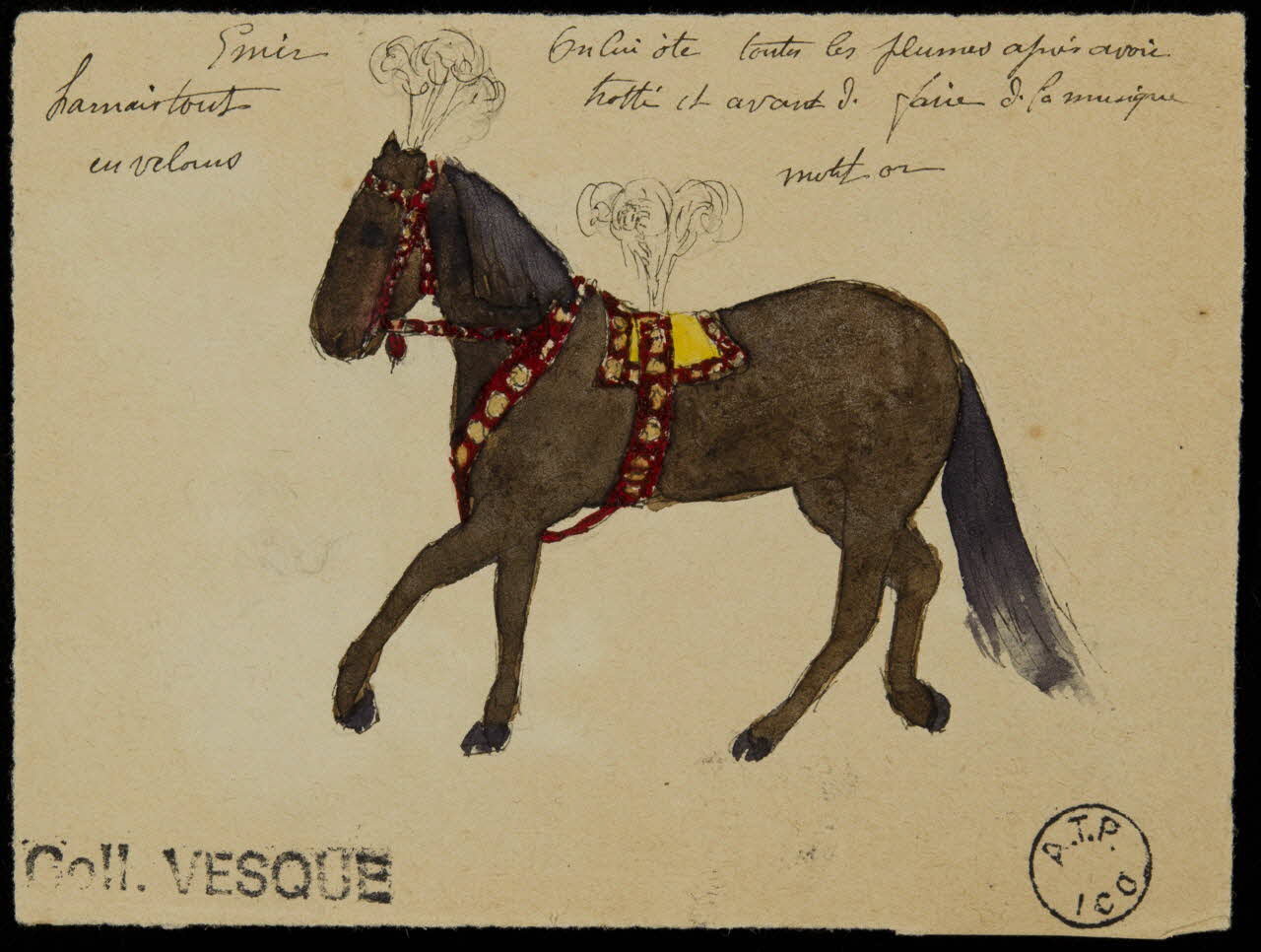 partie d'un ensemble de dessins Emir 1968.102.2623.1 Photo Mucem