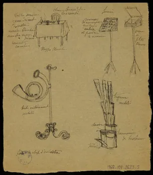 partie d'un ensemble de dessins Rossi 1968.102.2623.2 Photo Mucem
