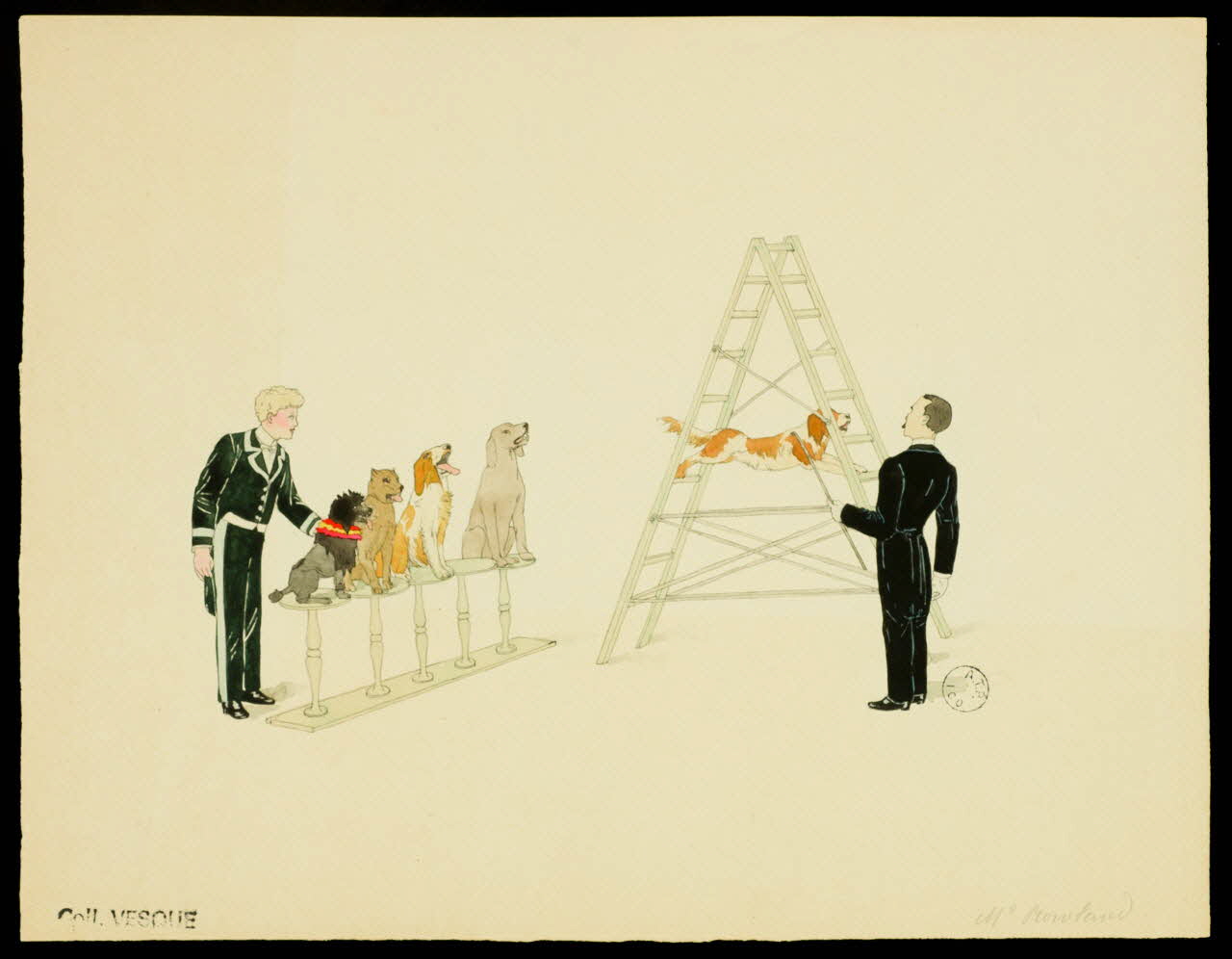 partie d'un ensemble de dessins Mr Rowland 1968.102.2626.2 Photo Mucem