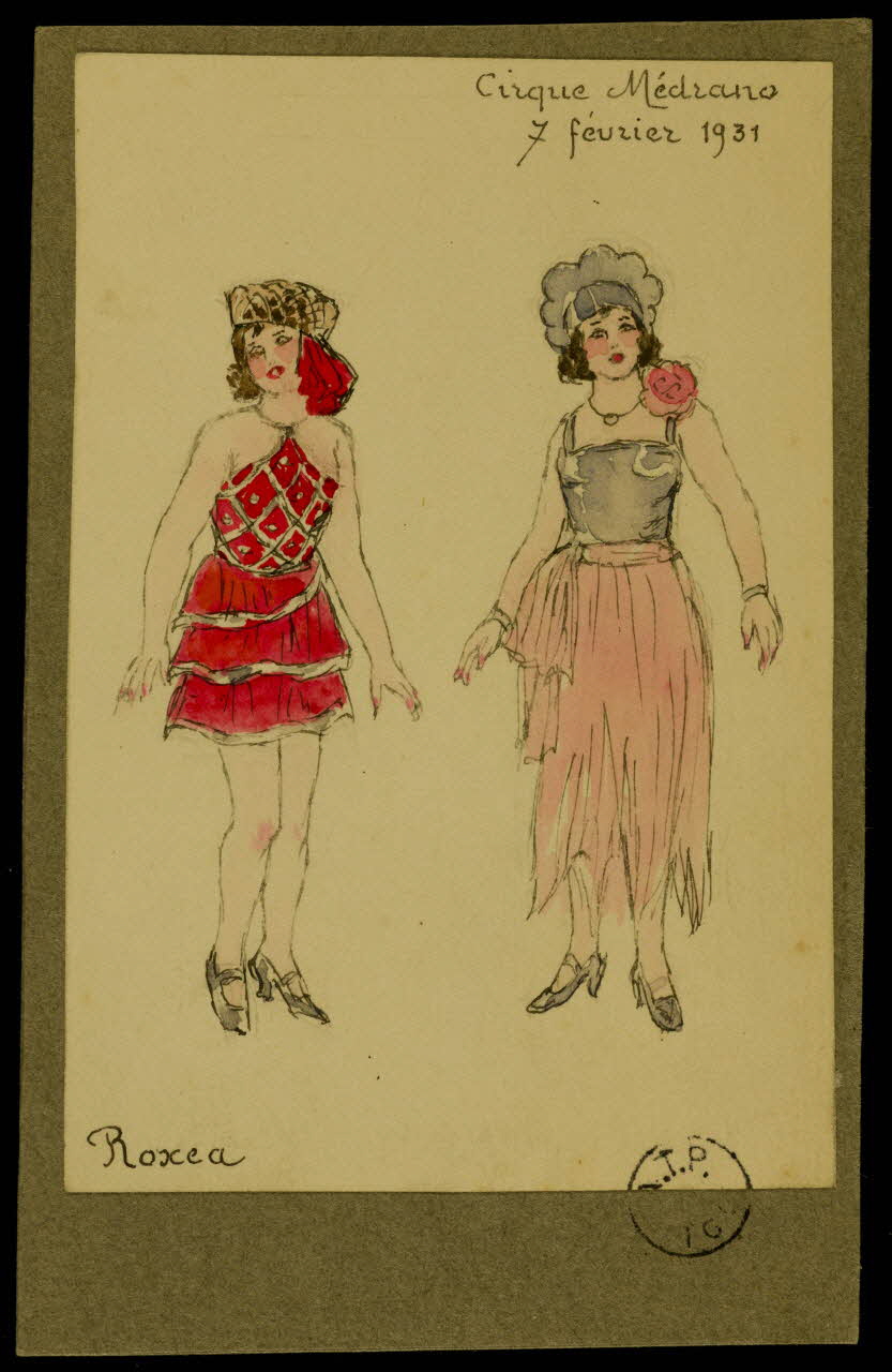 partie d'un ensemble de dessins Roxea 1968.102.2627 Photo Mucem