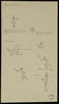 partie d'un ensemble de dessins Royas et Jehanne  Bell et Belly  Orefice 1968.102.2630 Photo Mucem