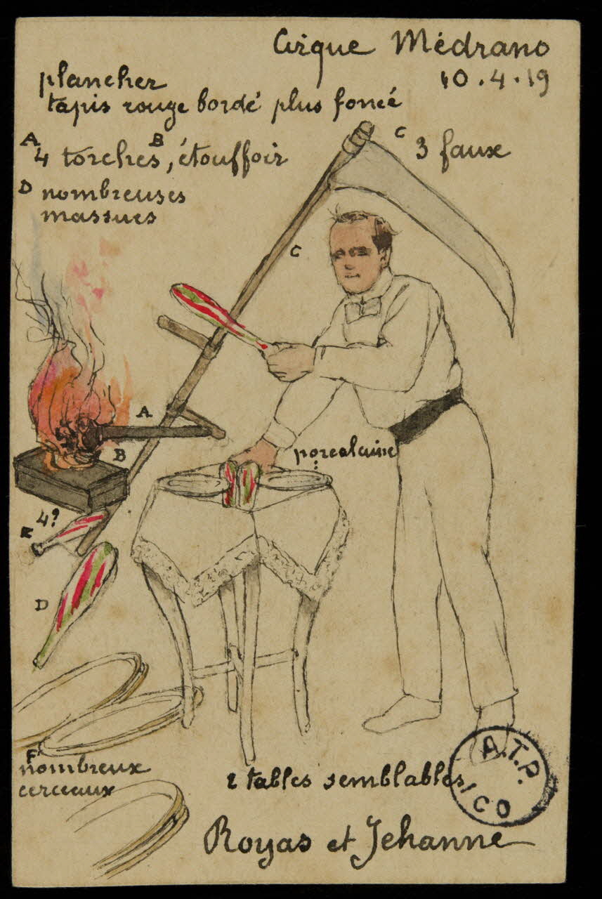 partie d'un ensemble de dessins Royas et Jehanne 1968.102.2633.1 Photo Mucem