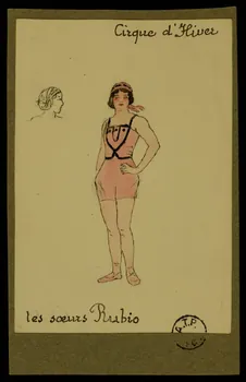 partie d'un ensemble de dessins les soeurs Rubio 1968.102.2634.1 Photo Mucem