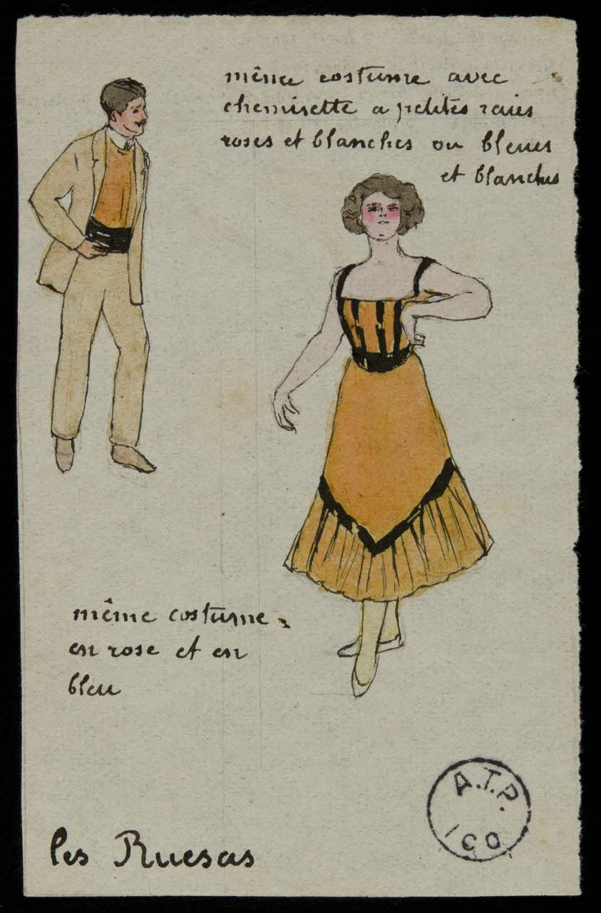 partie d'un ensemble de dessins les Rucsas 1968.102.2635 Photo Mucem