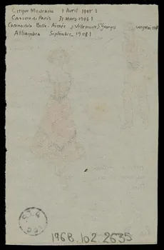 partie d'un ensemble de dessins les Rucsas 1968.102.2635  Photo Mucem