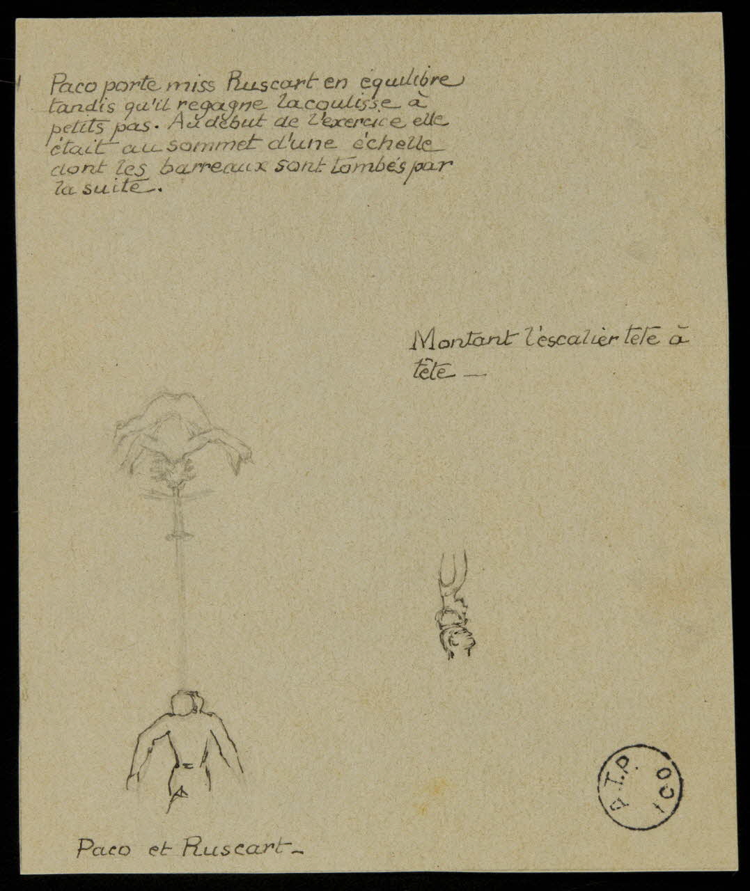 partie d'un ensemble de dessins Paco et Ruscart 1968.102.2636.2 Photo Mucem