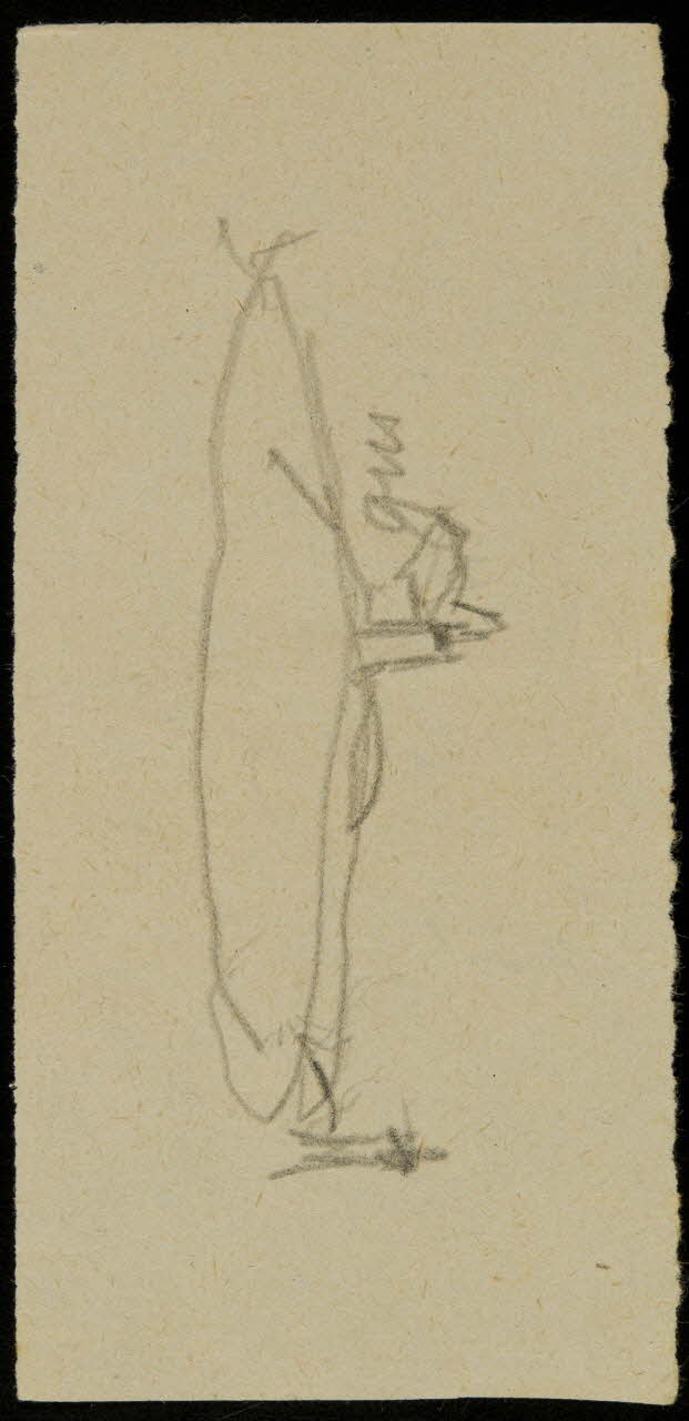 partie d'un ensemble de dessins Ebauche de dessin 1968.102.2640.6 Photo Mucem