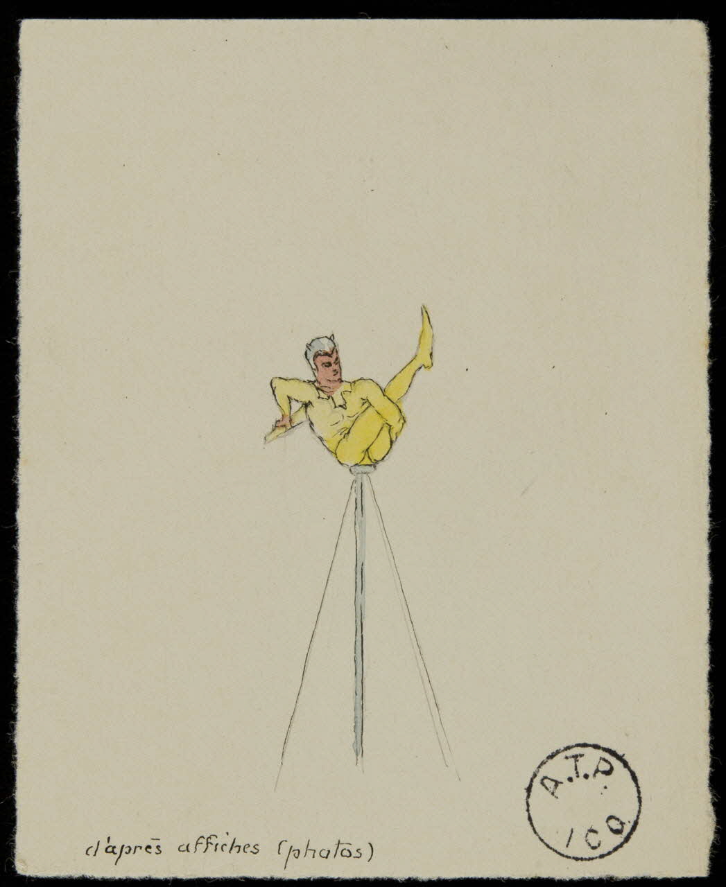 partie d'un ensemble de dessins Juno Salmo 1968.102.2642.1 Photo Mucem