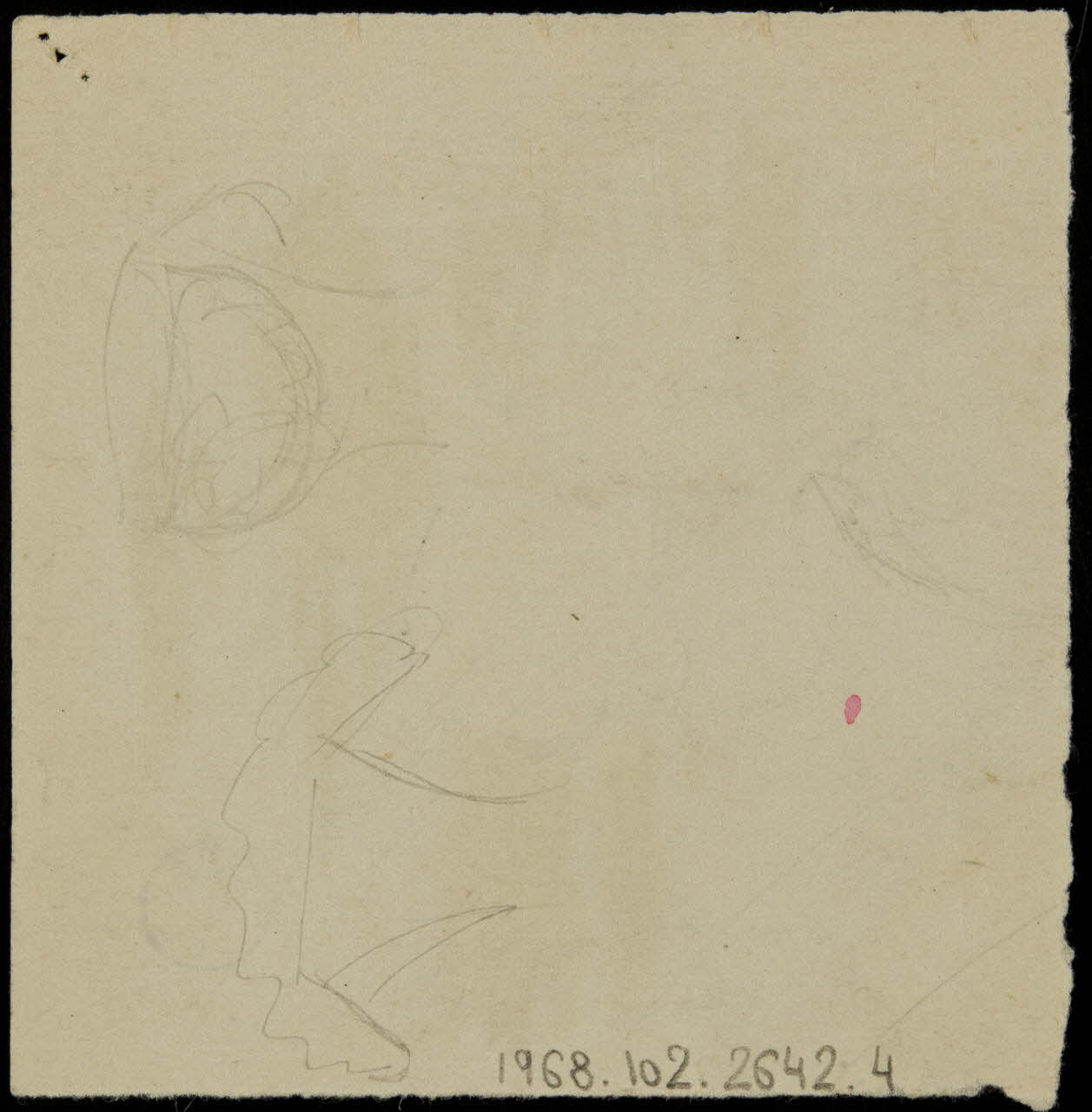 partie d'un ensemble de dessins Trapéziste 1968.102.2642.4 Photo Mucem