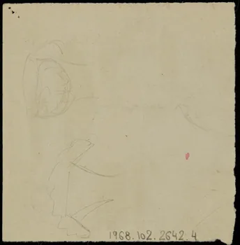 partie d'un ensemble de dessins Trapéziste 1968.102.2642.4 Photo Mucem