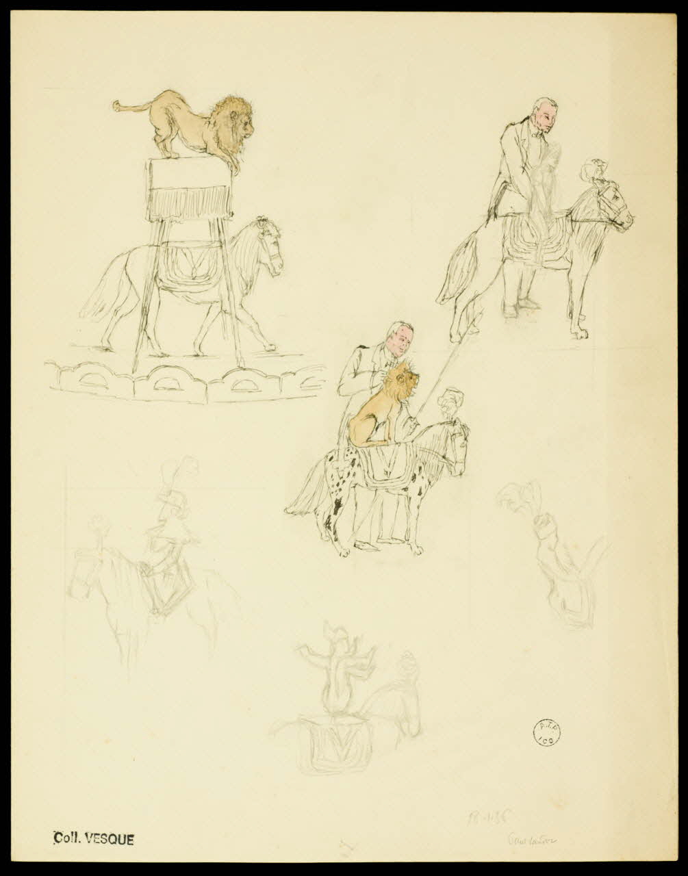 partie d'un ensemble de dessins Paul Sandor 1968.102.2645 Photo Mucem