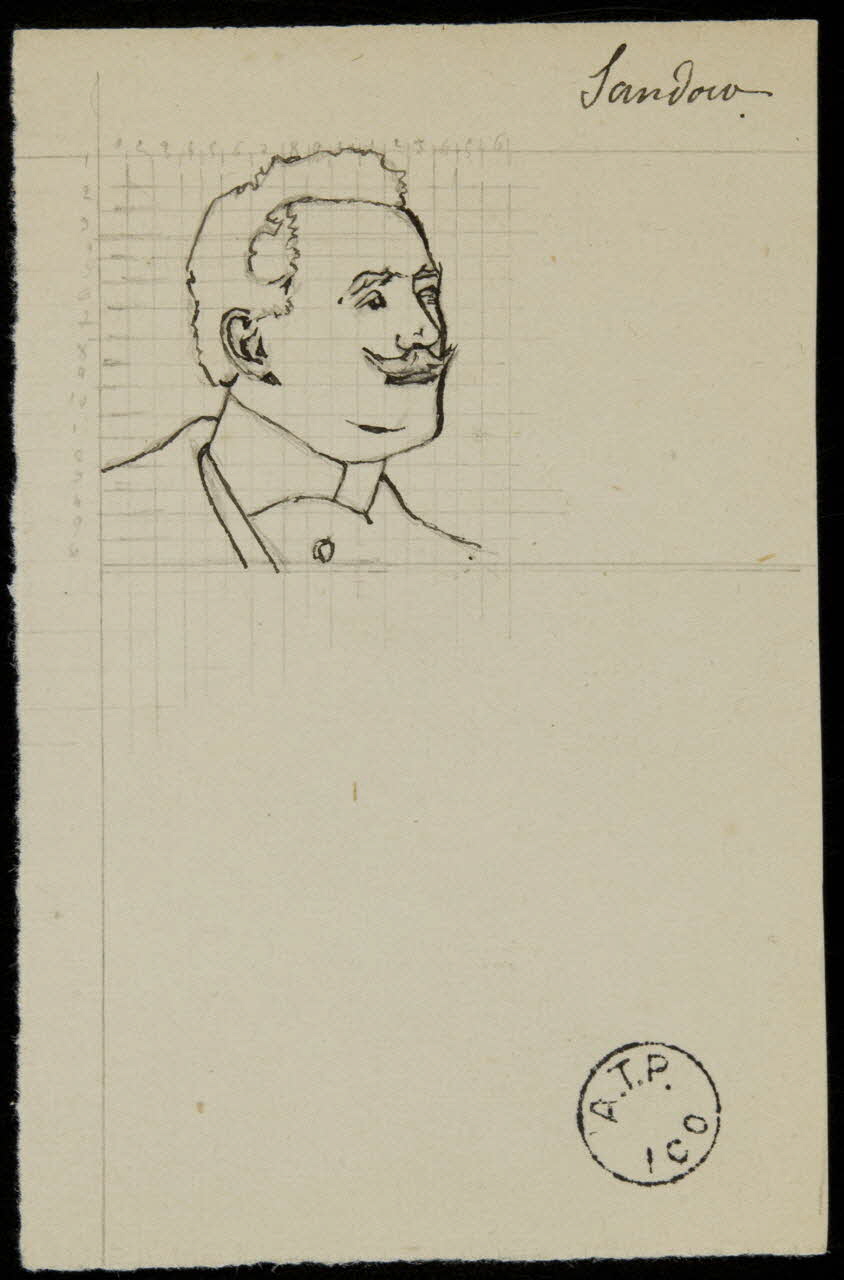 partie d'un ensemble de dessins Sandow 1968.102.2646.1 Photo Mucem