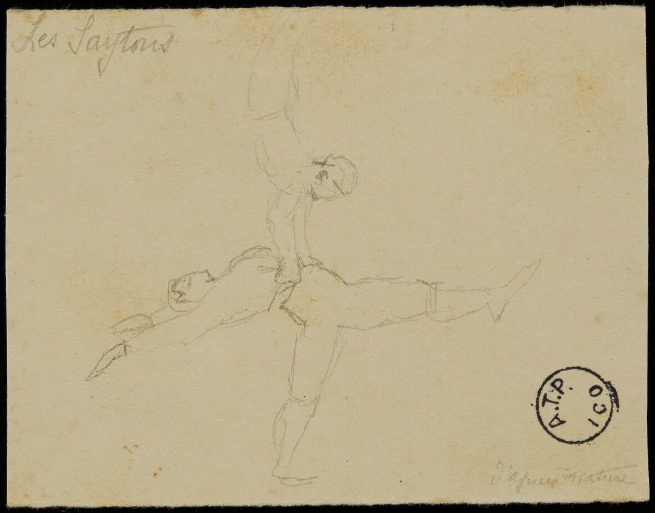 partie d'un ensemble de dessins Les Saytons 1968.102.2650.1 Photo Mucem