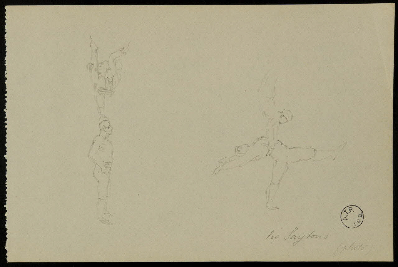 partie d'un ensemble de dessins les Saytons 1968.102.2650.3 Photo Mucem