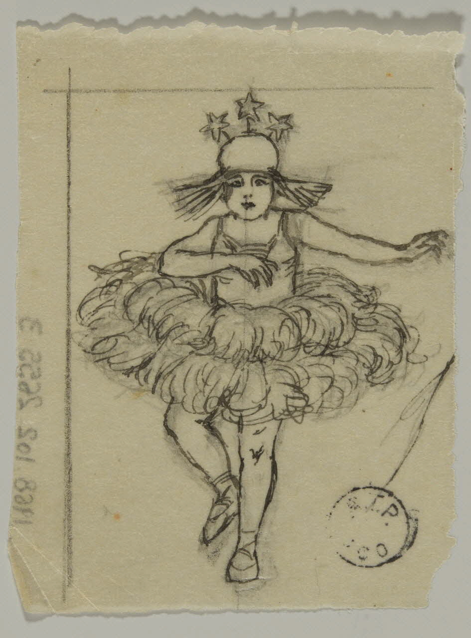partie d'un ensemble de dessins Danseuse 1968.102.2655.3 Photo Mucem