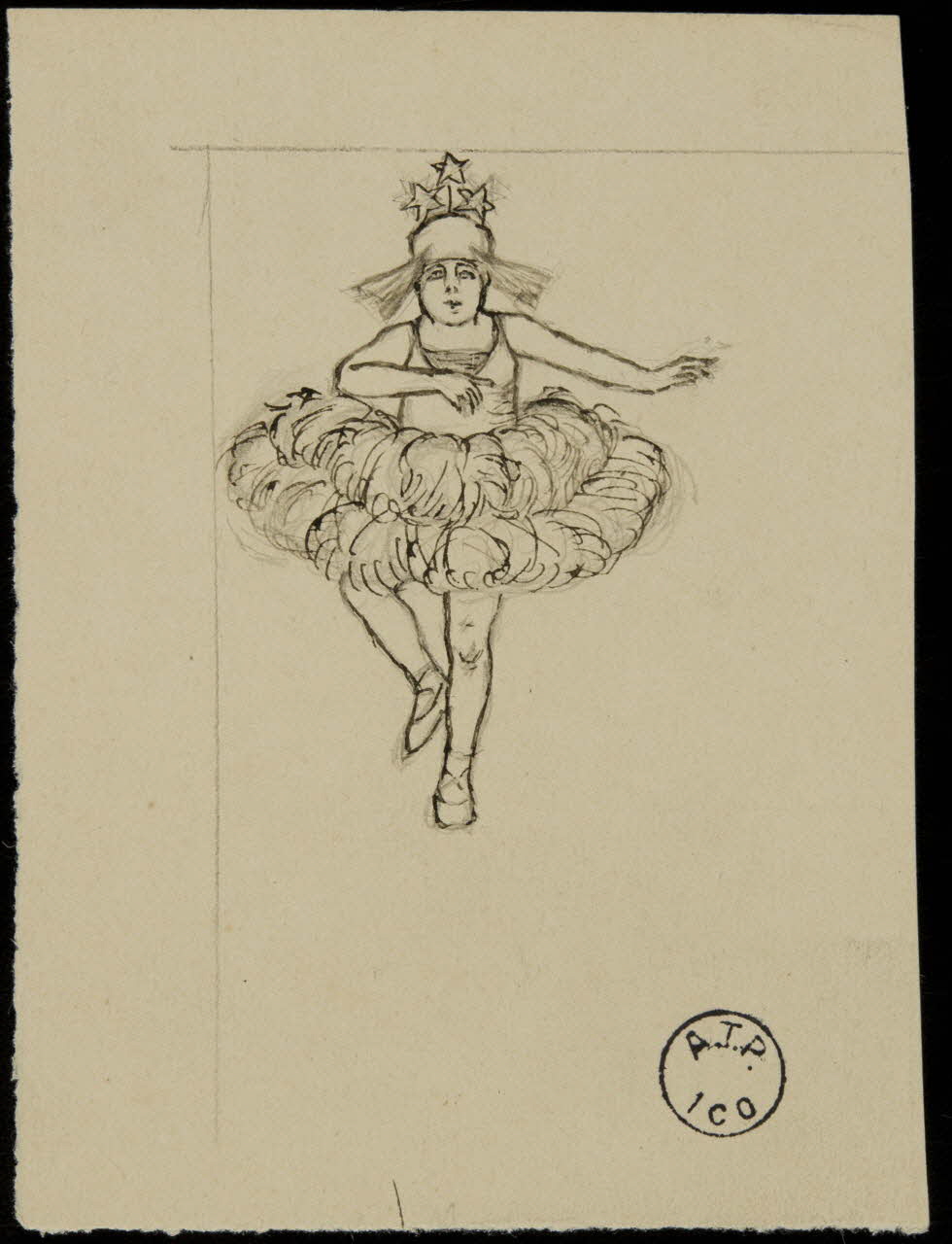 partie d'un ensemble de dessins Danseuse 1968.102.2655.4 Photo Mucem
