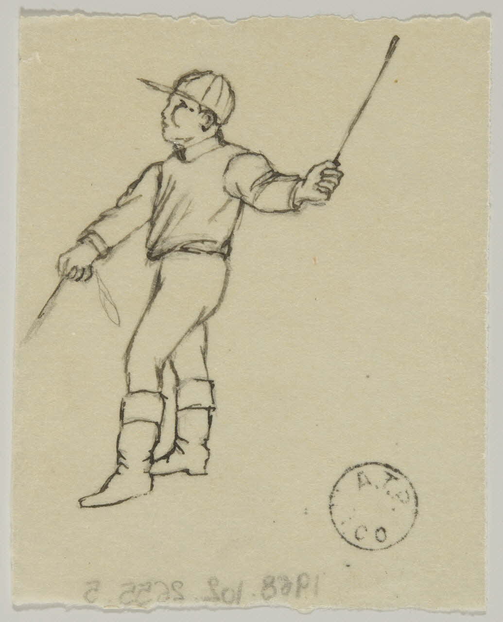 partie d'un ensemble de dessins Jockey 1968.102.2655.5 Photo Mucem