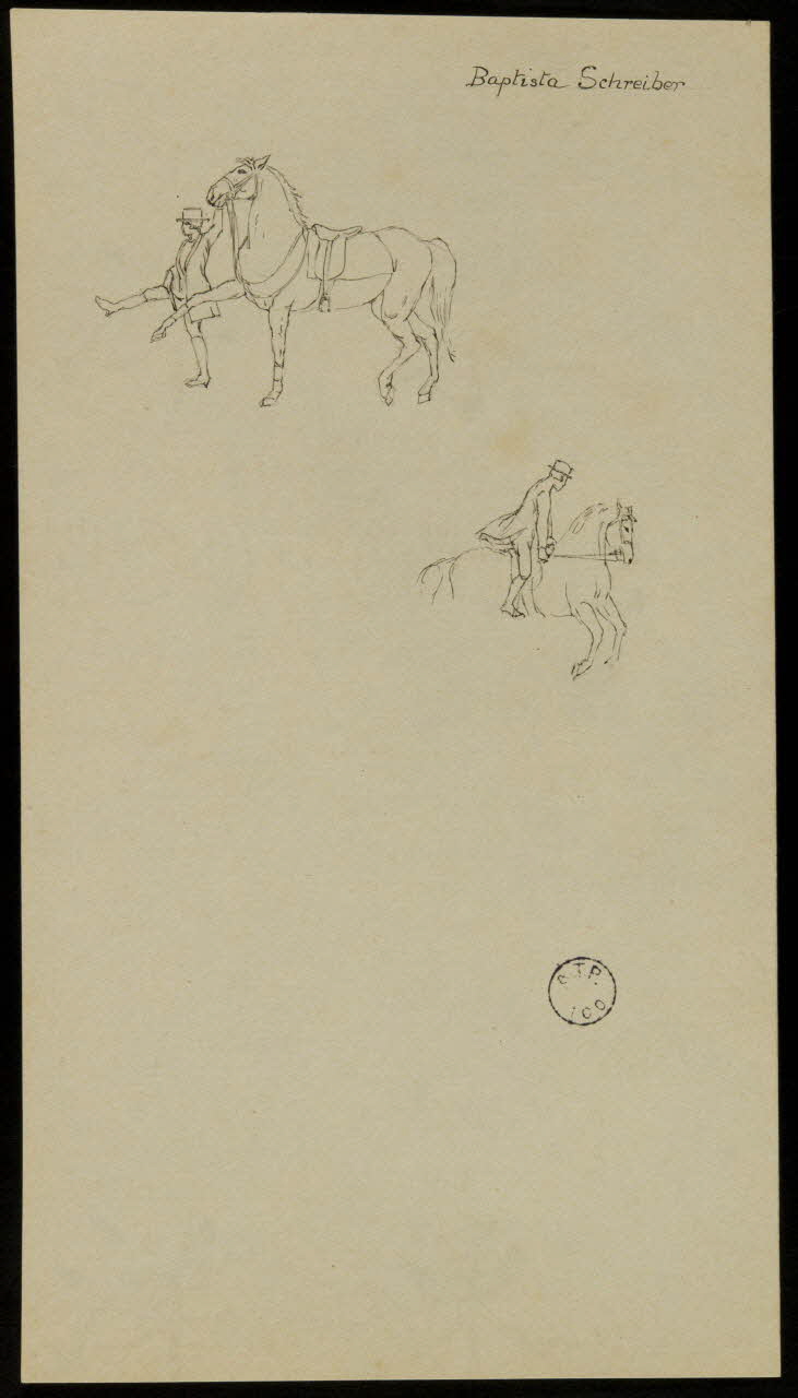 partie d'un ensemble de dessins Baptista Schreiber 1968.102.2656.2 Photo Mucem