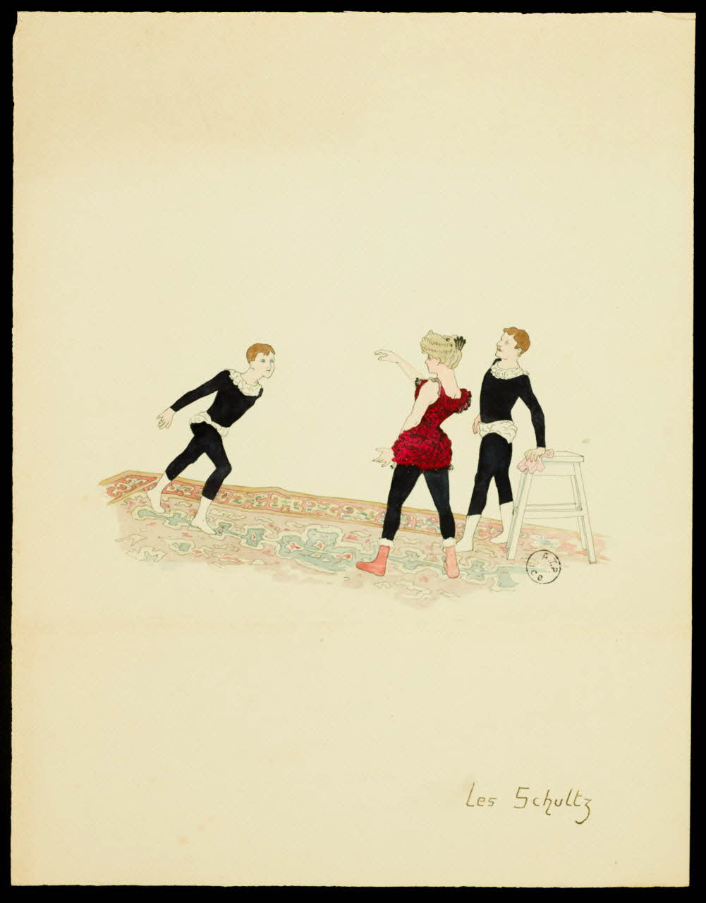 partie d'un ensemble de dessins Les Schultz 1968.102.2657 Photo Mucem