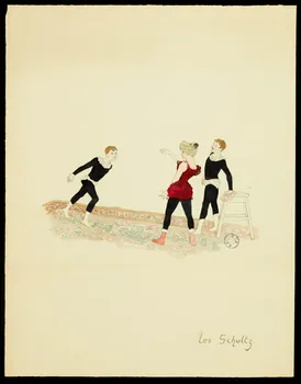 partie d'un ensemble de dessins Les Schultz 1968.102.2657  Photo Mucem