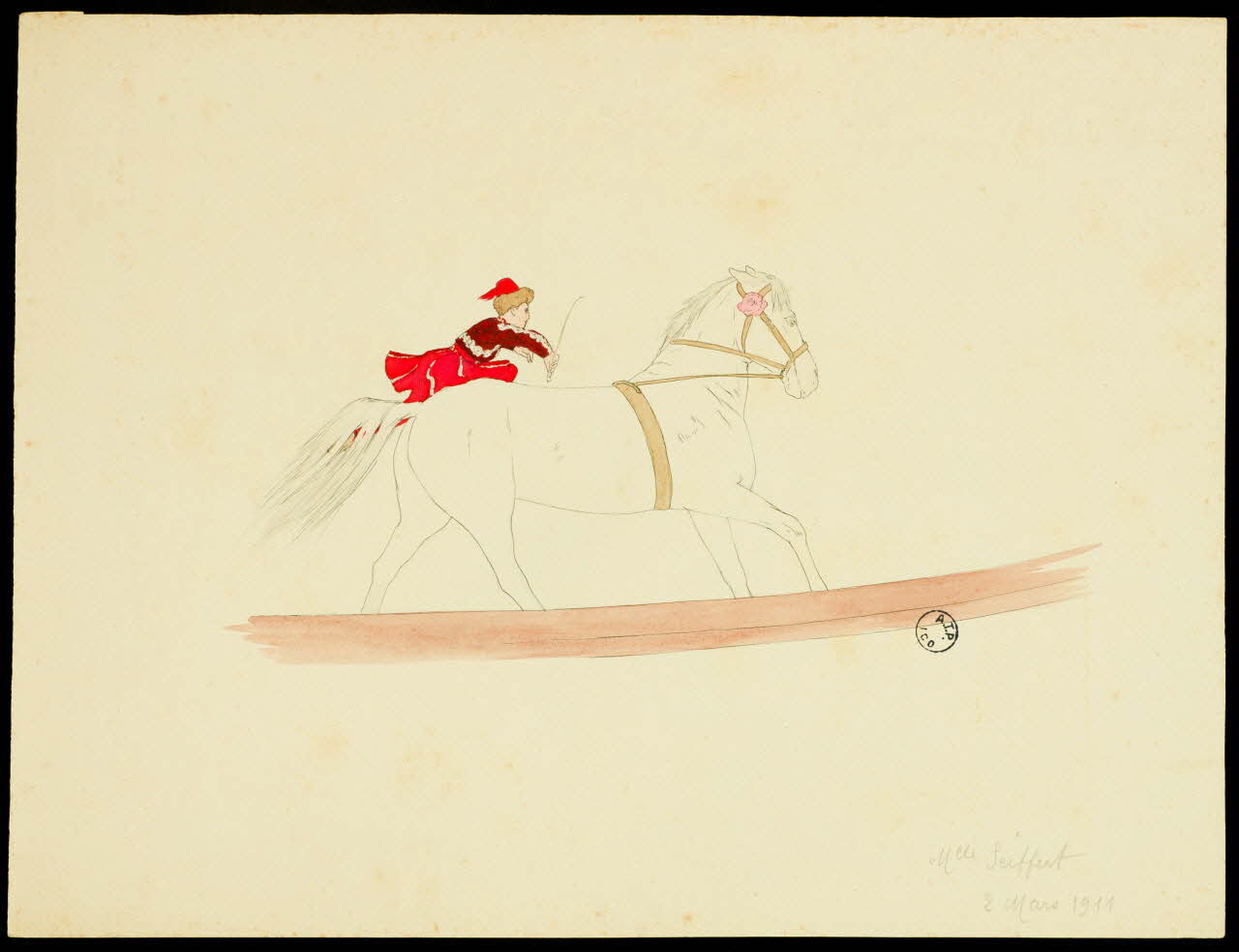 partie d'un ensemble de dessins Mlle Seiffert 1968.102.2660 Photo Mucem