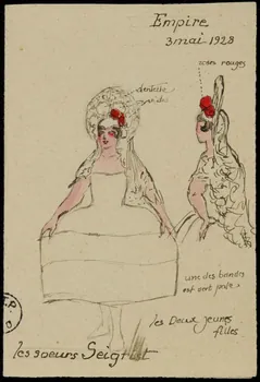 partie d'un ensemble de dessins les soeurs Seigrist 1968.102.2662  Photo Mucem