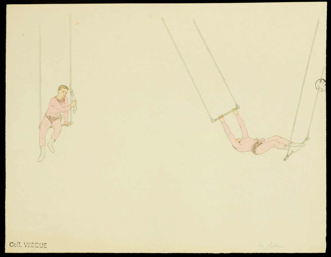 partie d'un ensemble de dessins Les Silbon 1968.102.2663.2 Photo Mucem