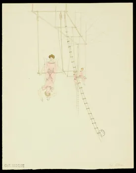 partie d'un ensemble de dessins Les Silbon 1968.102.2663.4 Photo Mucem