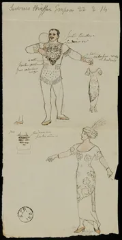 partie d'un ensemble de dessins Severus Shaffer Empire 1968.102.2667.2 Photo Mucem