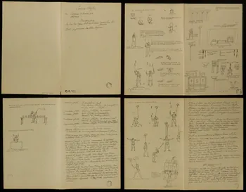 partie d'un ensemble de dessins Severus Shäffer 1968.102.2669.1/4 Photo Mucem