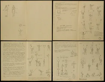 partie d'un ensemble de dessins Severus Shäffer 1968.102.2669.1/4 Photo Mucem