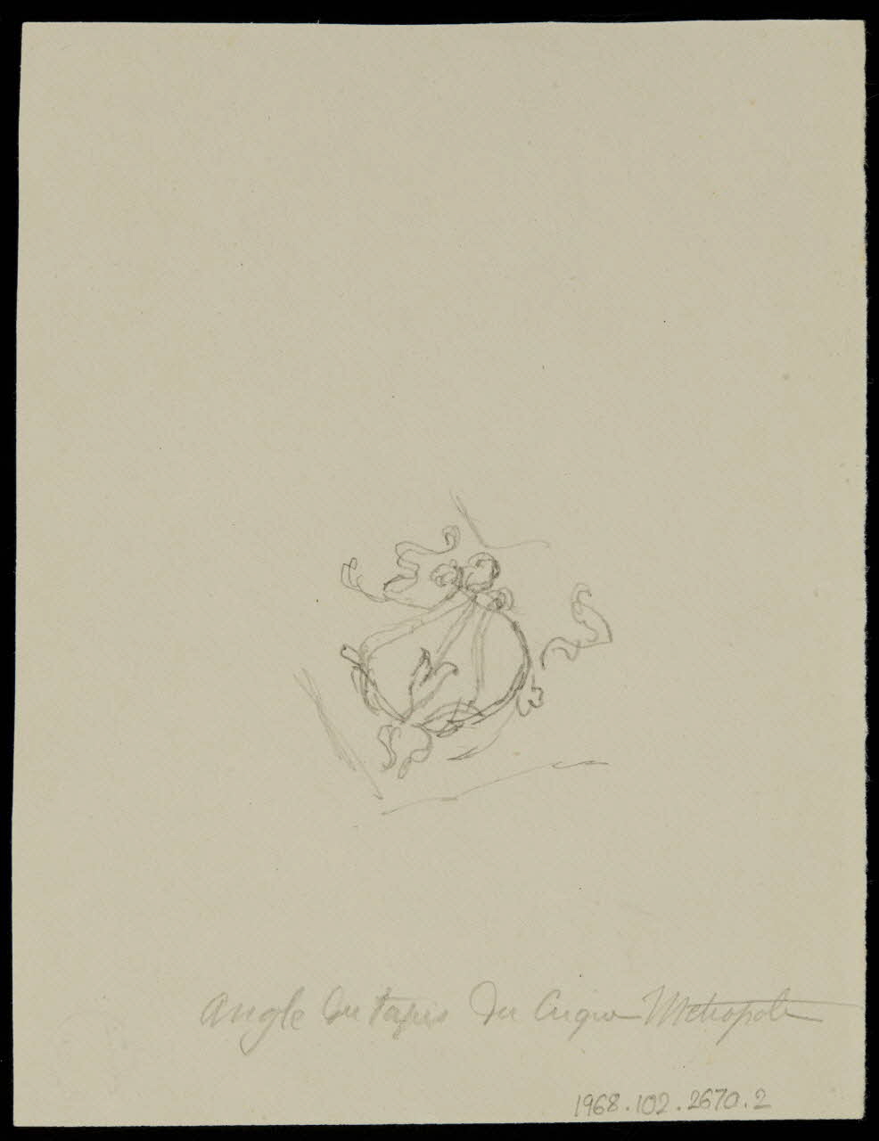 partie d'un ensemble de dessins Les Sheffer 1968.102.2670.2 Photo Mucem