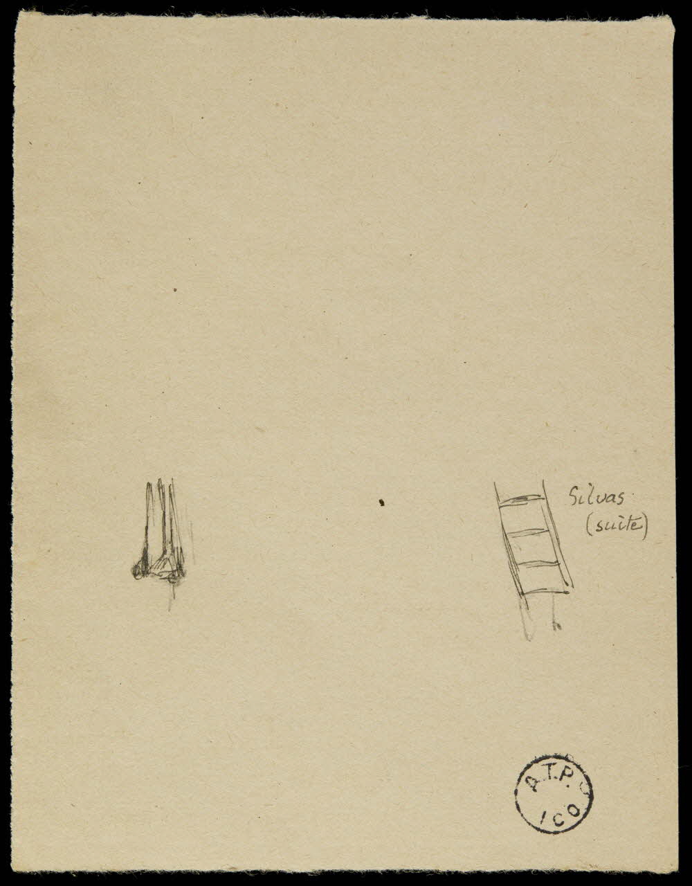 partie d'un ensemble de dessins Silvas (suite) 1968.102.2673 Photo Mucem